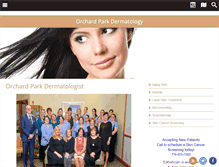 Tablet Screenshot of orchardparkdermatology.com